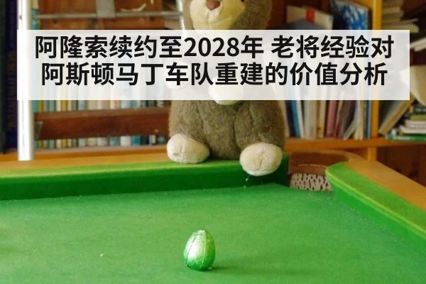 阿隆索续约至2028年 老将经验对阿斯顿马丁车队重建的价值分析